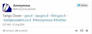 <i>Hacker</i> Anonymous Serang Israel