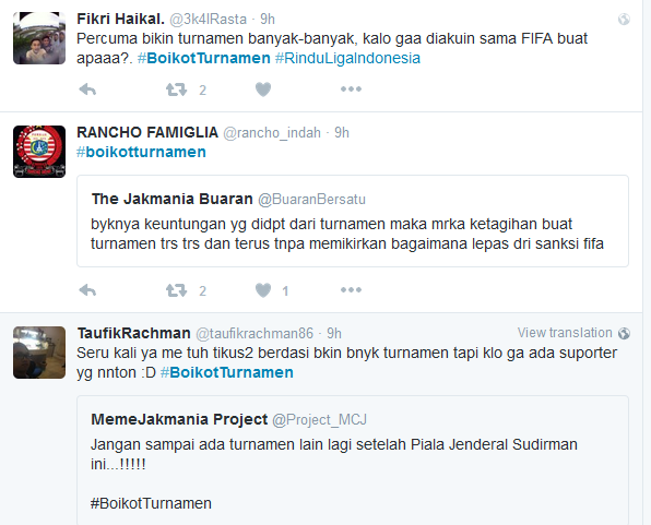 Publik Mulai Bosan, #BoikotTurnamen Jadi Trending Topic Indonesia