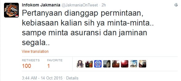 Pembelaan Jakmania Terkait Tren #MakanyaMasukFinal
