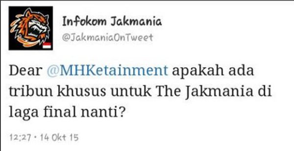 Sindir Jakmania Minta Jatah Tiket, #MakanyaMasukFinal Jadi Trending Topic