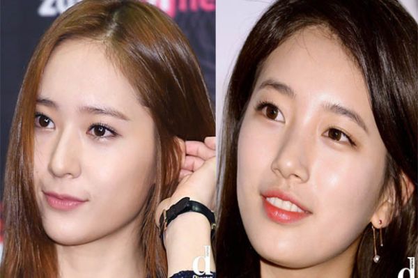 Krystal F(X) (kiri) vs Suzy Miss A - (dispatch.co.kr)
