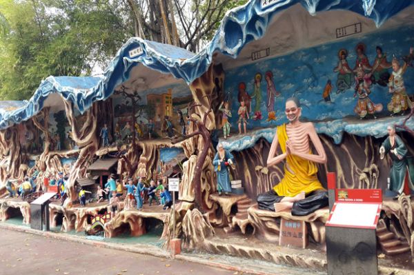 Seramnya Gambaran Neraka di Haw Par Villa, Singapura