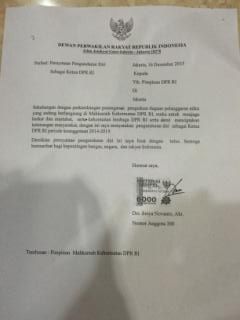 Demi Kepentingan Rakyat, Setya Novanto Mundur