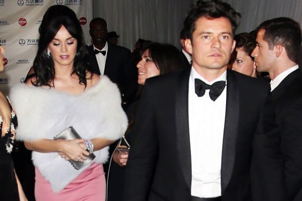 orlando-bloom-katy-perry-leaving after party Golden Globe 2016 bersama-sama. (splashnews.com)