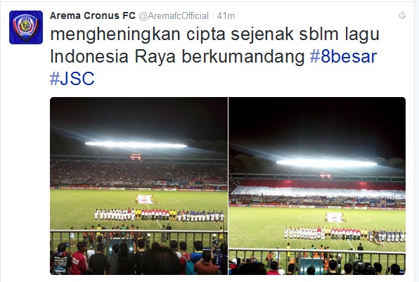 Doa dan Ban Hitam untuk Aremania