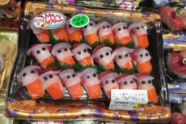 Sambut Hari Natal, Jepang Hadirkan Sushi Santa