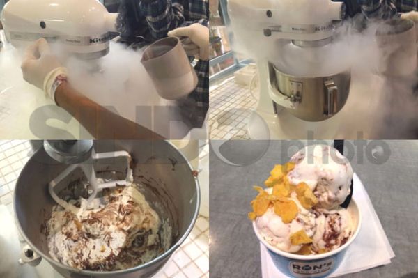 Proses Pembuatan Es Krim Ron's Laboratory
