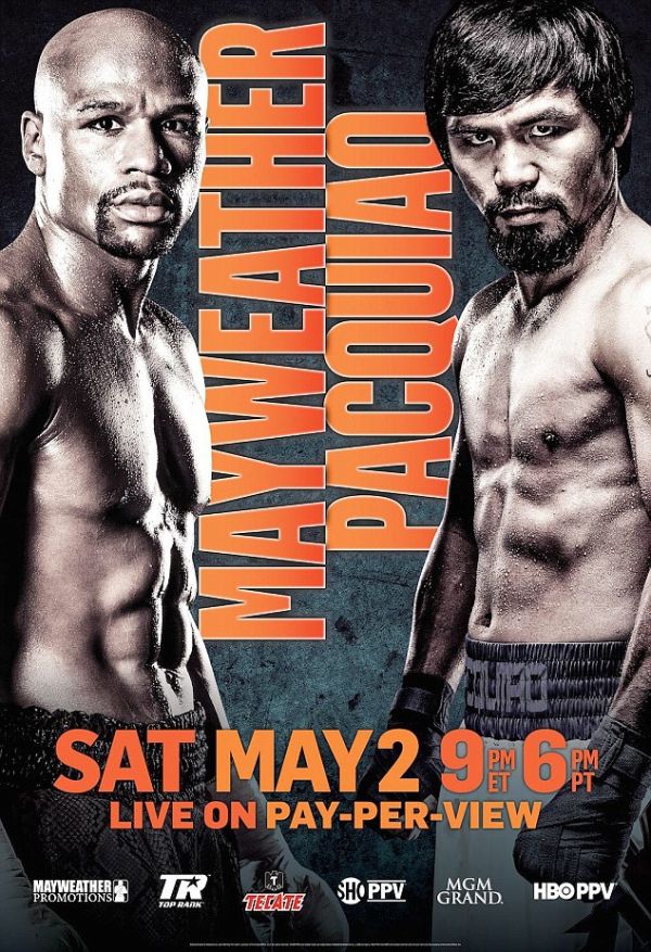 Ini Poster Resmi Mega Duel Mayweather Jr vs Pacquiao