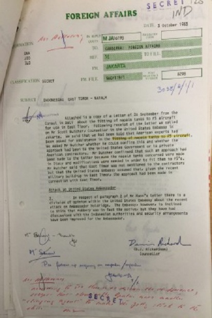 Dokumen Australia: RI Berencana Membom Timor Leste Pakai Napalm