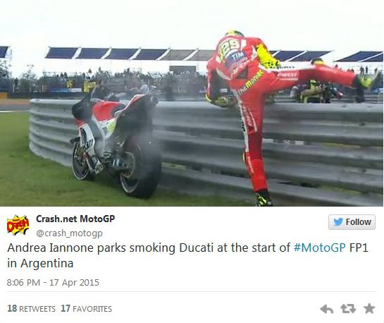 Ducati Rusak, Iannone Tetap Tampil Ganas