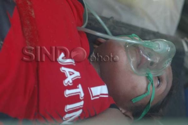 Atlet Voli Pantai Wanita Pingsan setelah Menang