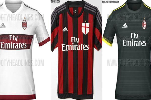 AC Milan Resmi Rilis Jersey Musim 2015/2016