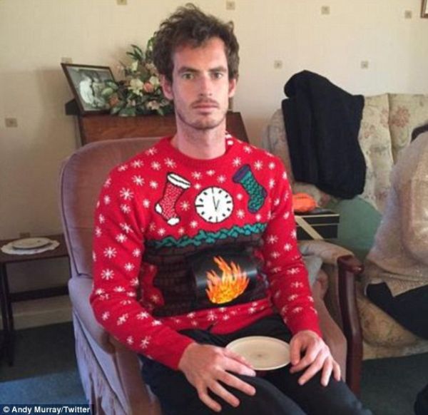 Rayakan Natal, Murray Pamer Foto