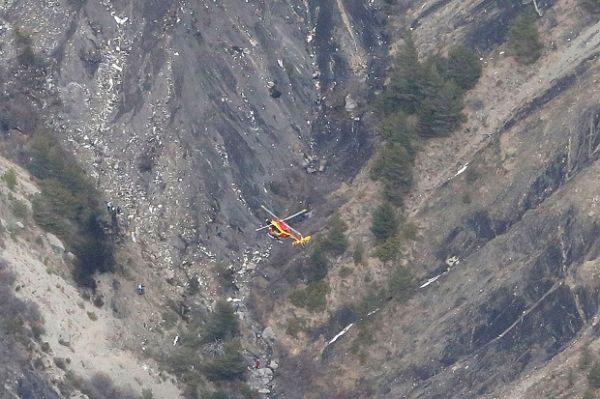 Penampakan Puing-puing Pesawat Germanwings