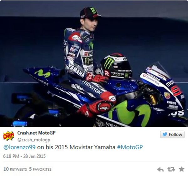 Ini Penampakan Rossi dan Lorenzo di 2015