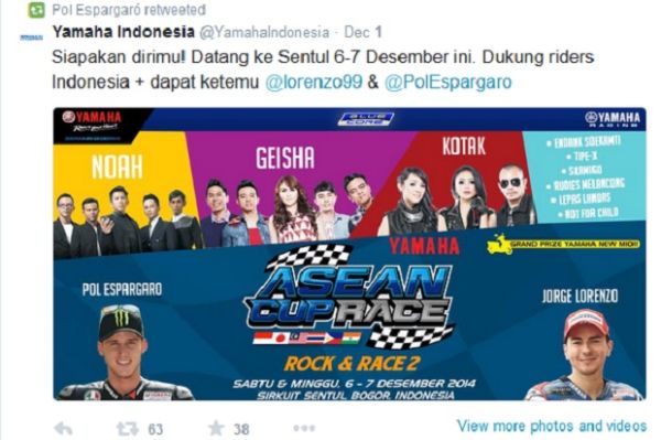 Espargaro Antusias ke Indonesia Pertama Kalinya