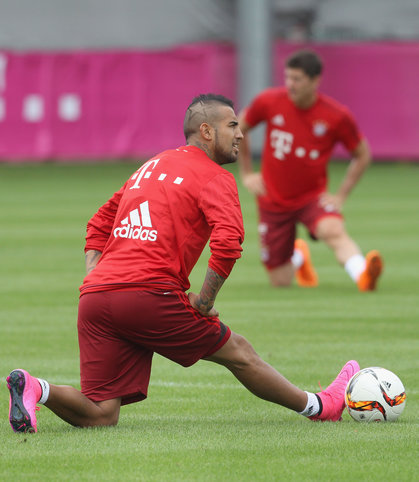 Vidal Senang Dipelonco Saat Latihan Perdana di Bayern