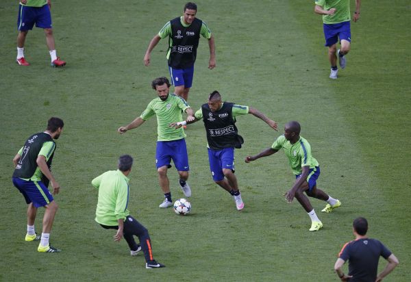 Intip Latihan Juventus dan Barcelona di Sini