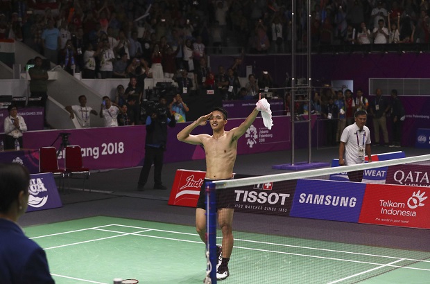 Selebrasi Buka Baju Jonatan Christie Menuai Berkah