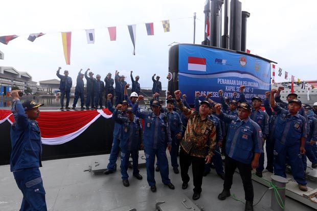Peluncuran KRI Alugoro-405, Tanda Kebangkitan Industri Kapal Selam Tanah Air