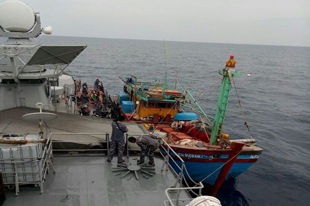 TNI AL Tangkap Kapal Vietnam saat Curi Ikan di Laut Natuna