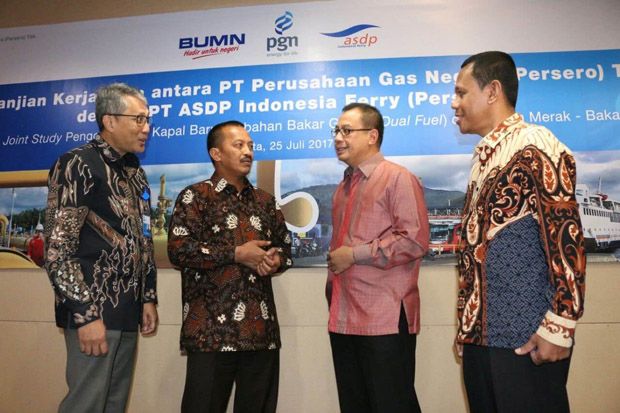 PGN-ASDP Operasikan Kapal Berbahan Bakar Ganda di Merak-Bakauheni