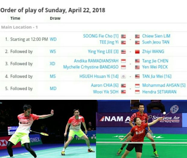 Hendra/Ahsan dan Rama/Mychelle Berharap Terbaik di Malaysia, Hari Ini
