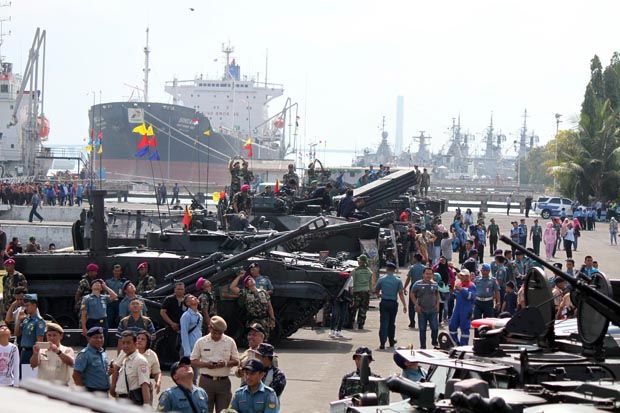 Rayakan HUT ke-72, TNI Pamerkan Alutsista