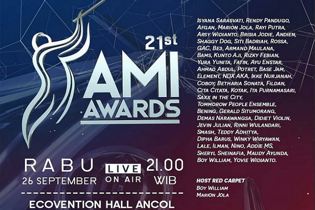 Malam Ini, Musisi 1990-an Reuni di Malam Puncak AMI Awards 2018