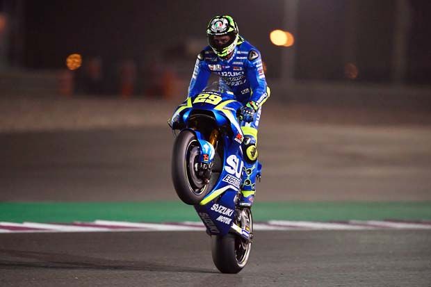 Andrea Iannone (Suzuki) pada sesi latihan bebas III MotoGP Qatar 2017. (Foto-MotoGP)