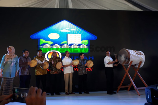 Anies Resmikan Rumah DP 0 Rupiah di Klapa Village Pondok Kelapa