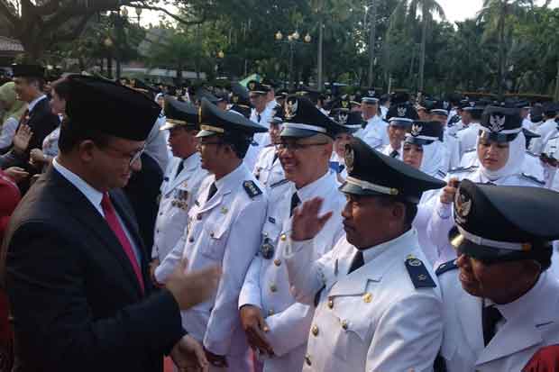 Lantik Ribuan Pejabat, Anies: Pribadi Baru Bawa Penyegaran
