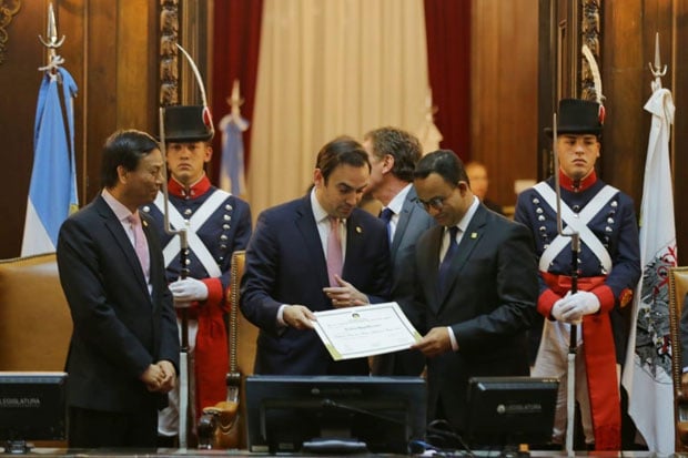 Anies Dapat Gelar Tamu Kehormatan dari Parlemen Kota Buenos Aires