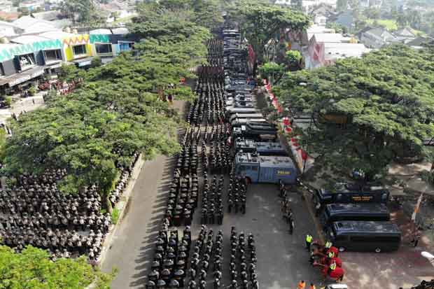 Amankan Pemilu 2019, Panglima TNI dan Kapolri Hadiri Apel di BNR