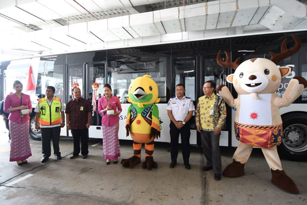 Jelang Asian Games, 5 Bus Apron Lower Deck Beroperasi di Soetta