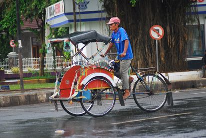 Angkutan Umum Khas Indonesia, Bertenaga Kuda hingga Manusia