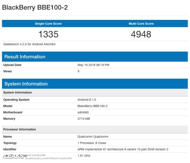 BlackBerry Key 2 Bakal Punya Pilihan RAM 4 GB dan 6 GB