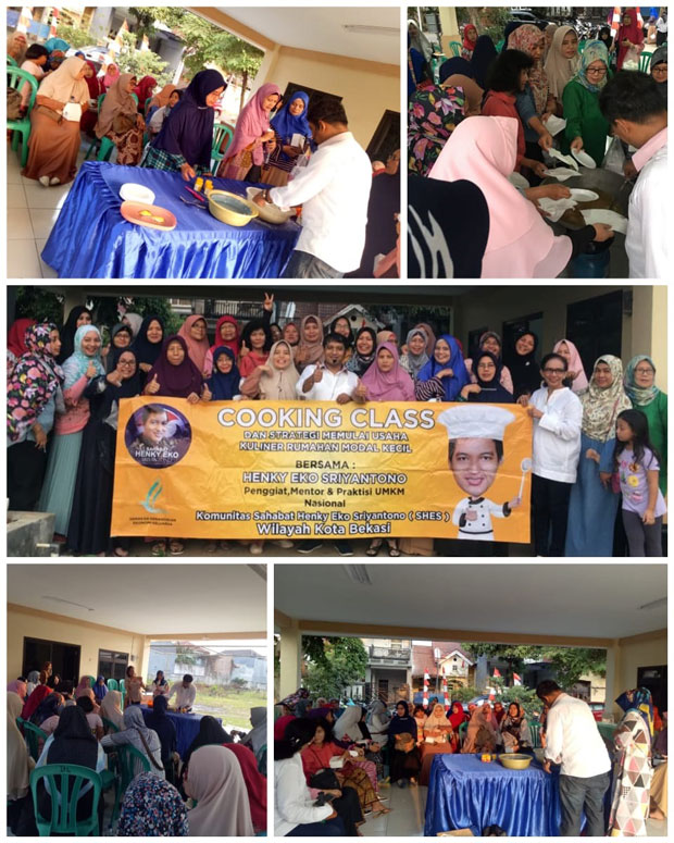 Cak Eko Beri Pelatihan Cooking Class untuk Ibu-ibu PKK Duta Harapan Bekasi