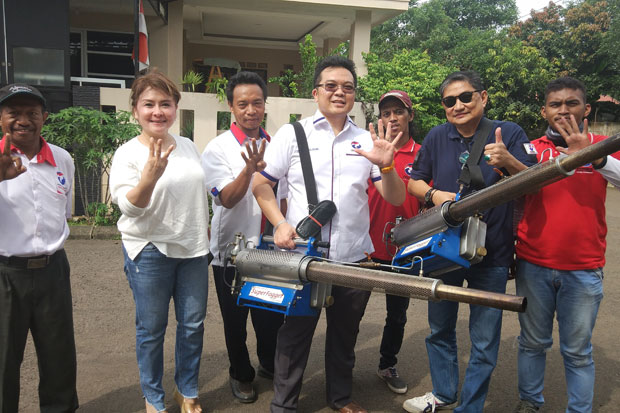 DBD Resahkan Warga, Caleg Perindo Asapi Perumahan Melati Mas