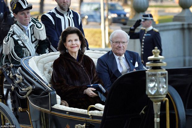Raja Swedia, Carl XVI Gustaf beserta Ratu Silvia Raja Swedia, Carl XVI Gustaf beserta Ratu Silvia