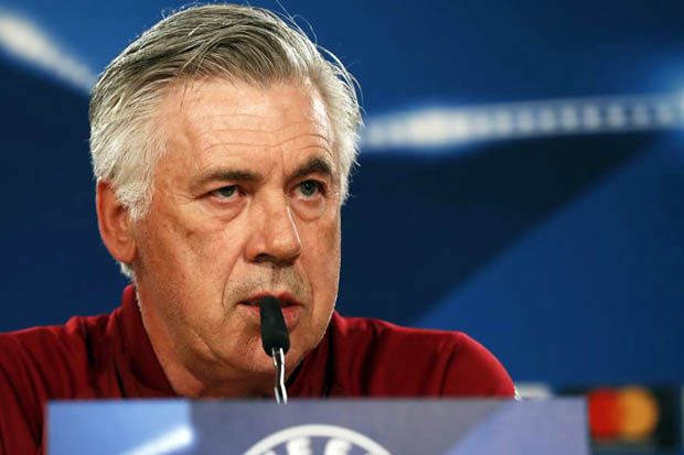 Carlo Ancelotti (pelatih Bayern Muenchen) pada jumpa pers jelang leg 2 perempat final Liga Champions 2016-2017 di Madrid. (Foto-Marca.es)