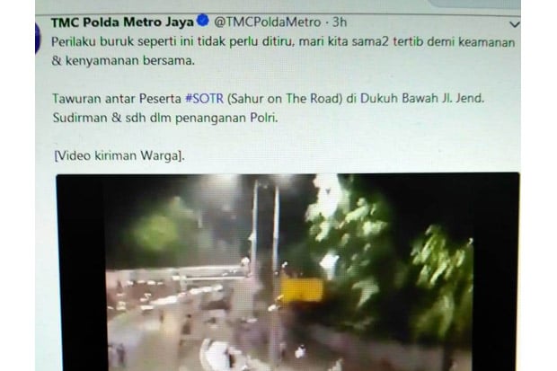Aksi Vandalisme dan Tawuran Warnai SOTR di Jakarta