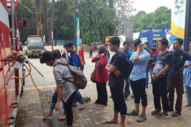 Toilet GBK Ditutup, DKI Sediakan Air Wudhu untuk Pengunjung