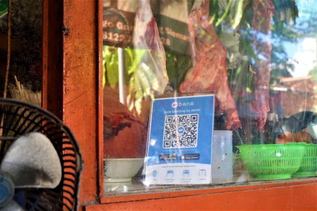 Pedagang dan Pembeli di Pasar Jambon Sleman Sudah Gunakan Dompet Digital
