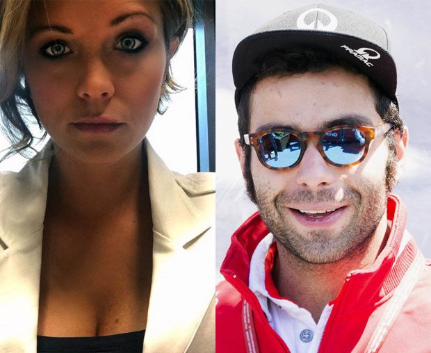 Danillo Petrucci (Pramac Racing Ducati) dengan mantan kekasihnya Irene Saderini. (Foto-dailystar.co.uk)