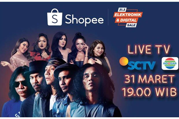Gebyar “Shopee 31.3 Elektronik & Digital Sale bersama Slank”, Ditutup dengan Konser Bertabur Bintang