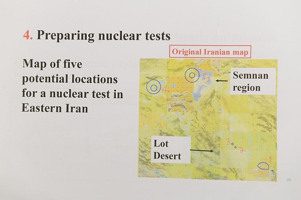 PM Netanyahu Tunjukkan Slide Iran Bikin Bom Nuklir
