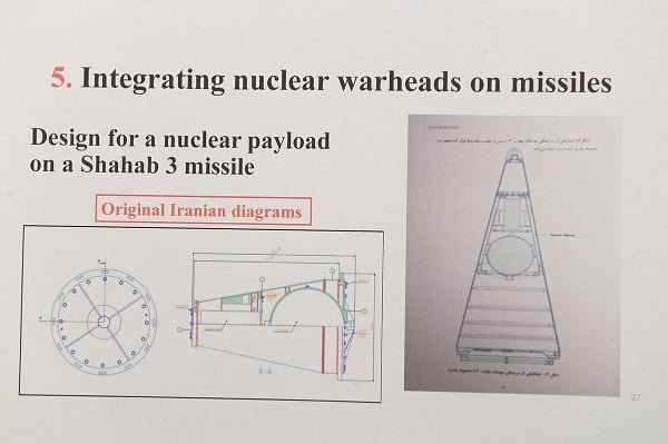 PM Netanyahu Tunjukkan Slide Iran Bikin Bom Nuklir