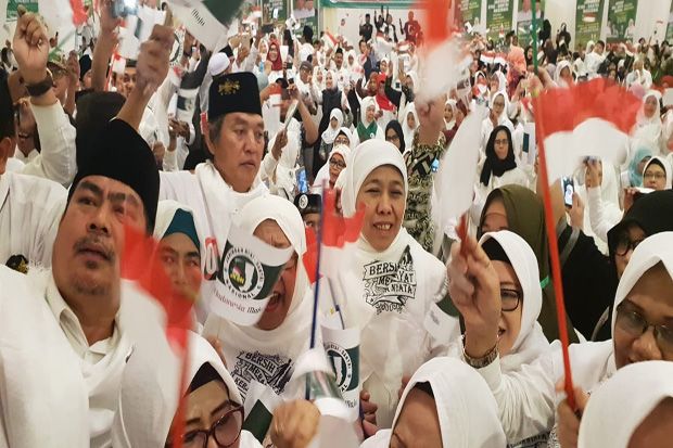 Khofifah Pimpin Deklarasi Dukungan Jokowi-Ma'ruf di Arab Saudi