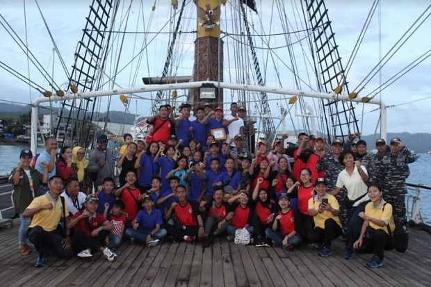 51 Bintal Juang Remaja Bahari Ikuti Pelayaran KRI Dewaruci